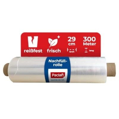 Abbildung von Paclan, Frischhaltefolie 300m x 29cm Economy Nachfüllrolle, Transparent, 300 meter