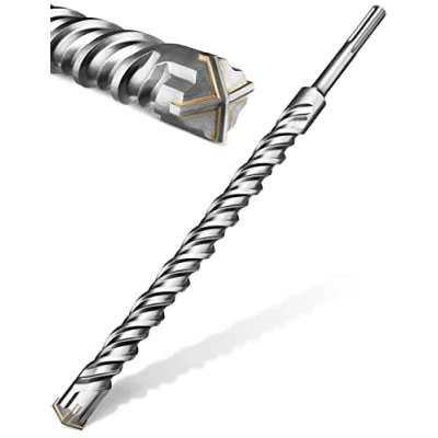 Abbildung von KSP TEC® SDS Max Bohrer 25 x 600mm Hammerbohrer für Beton mit 4 Schneiden Betonbohrer Steinbohrer Lang verpackt in einer praktischen Drehbox (SDS 600mm)