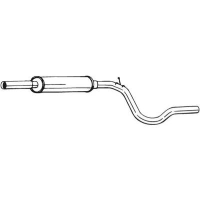 Abbildung von BOSAL 279 119 Mittelschalldämpfer VOLKSWAGEN: Caddy 2