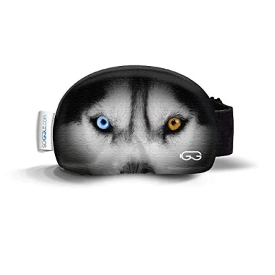 Abbildung von Soggle Skibrillen Schutz Überzug aus Mikrofaser (one size), Farbe:eyes husky