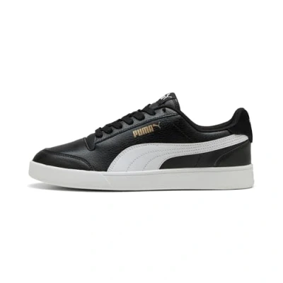 Abbildung von PUMA Unisex Shuffle Sneaker, Black White Team Gold, 47 EU