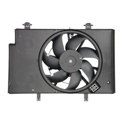 Abbildung von THERMOTEC D8G009TT Lüfter 345, 345 12 380 mit Kühlerlüfterrahmen (Zarge) FORD: FIESTA 6