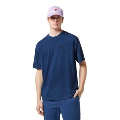 Abbildung von Scotch &amp; Soda Regular FIT Front AND BACK Artwork Tshirt print, Herren, Größe: Small, Atlantic blue