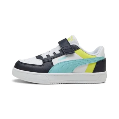 Abbildung von Puma Caven 2.0 Block Unisex Sneaker low für Kinder, Größe: 29, White/safe lake/new navy Schuhe