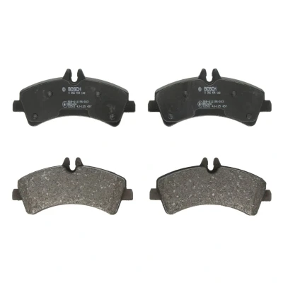 Abbildung von BOSCH 0 986 494 122 Bremsbelagsatz Low Metallic mit Anti Quietsch Blech, Montageanleitung MERCEDES BENZ: Sprinter 5 T Platform/Chassis