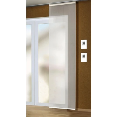 Abbildung von Home fashion Schiebevorhang Uni Voile, Polyester, Wollweiß, 245 x 60 cm