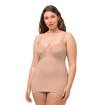 Abbildung von Ulla Popken Damen Shaping Top Unterhemd, schwarz, 85C