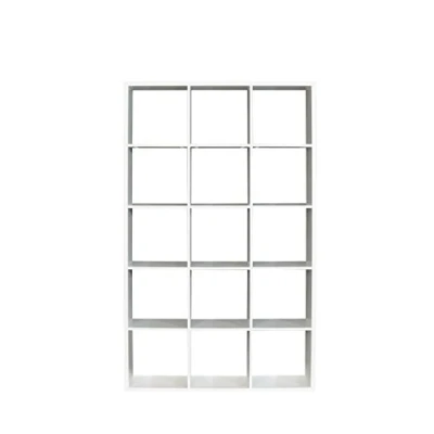 Abbildung von FORTE Mauro Regal 3x5 Fächer, Holzwerkstoff, Weiß, (B*H*T): 107,2 x 176,3 32,12cm
