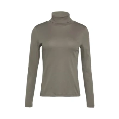 Abbildung von s.Oliver Elastisches Langarmshirt mit Rollkragen karamell 40