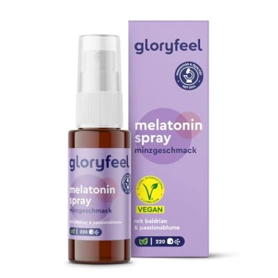 Abbildung von Melatonin Spray Minze Ruhiger Schlaf für 220 Nächte 0,5mg Hochdosiert + Passionsblume, Baldrian, Melisse, Lavendel, Vitamin B6 &amp; B1 Sleep ohne Alkohol, Zuckerfrei und Vegan