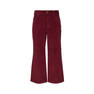 Abbildung von s.Oliver Elastische Stoffhose, Damen, Größe: 36, Rubinrot