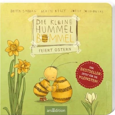 Abbildung von Die kleine Hummel Bommel feiert Ostern (Pappbilderbuch): Kinderbuch ab 3 Jahren, mit der Botschaft &quot;Teilen macht glücklich!&quot;