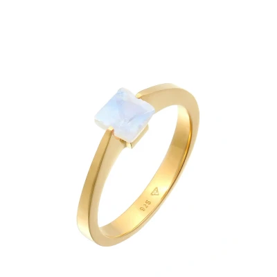 Abbildung von Elli Basic Ring goldcoloured, Damen, Größe: 54, Gold coloured