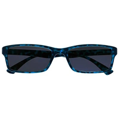 Abbildung von Die Lesebrille Unternehmen Blau Schildpatt Sonnen Leser UV400 Designer Stil Herren Damen Lesehilfe S92 3 +1,50