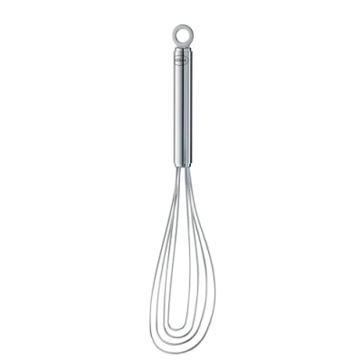 Abbildung von RÖSLE Tellerbesen, hochwertiger Rührbesen für geringe Mengen in flachen Gefäßen, Edelstahl 18/10, spülmaschinengeeignet, 27 cm