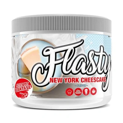 Abbildung von Flasty Geschmackspulver (New York Cheesecake) 1 x 250g Kalorienarmes Flavour Pulver mit Nur ca. 7 kcal pro Portion bringt es Leben in deinen Quark, Joghurt und vielem mehr.
