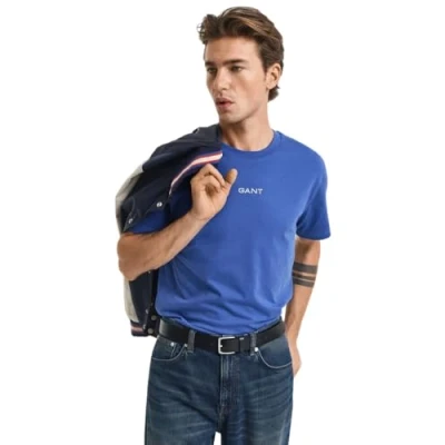 Abbildung von GANT Tshirt basic, Herren, Größe: Medium, Rich blue