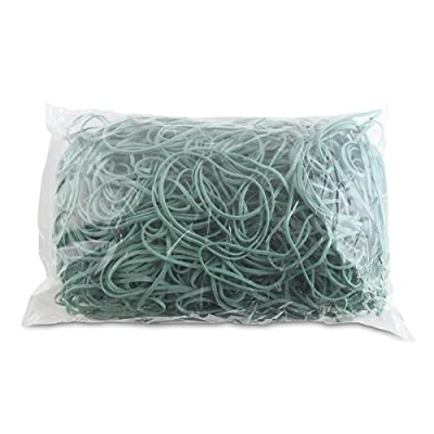 Abbildung von OFFICE PRODUCTS Gummibander Durchmesser: 80mm Farbe: Grün/Gewicht: 1000g 1 kg/Haushaltsgummi Gummiringe Gummi/Kautschuk 60% / Gummis für Zuhause Büro Schule