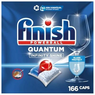 Abbildung von Finish Quantum Infinity Shine Spülmaschinentabs Geschirrspültabs für Tiefenreinigung, Fettlösekraft und Glanz Gigapack mit 2x83 Tabs