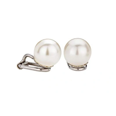 Abbildung von Traveller Ohrclip Damen Silberfarben Perle 10 mm Creme Platiniert 714110