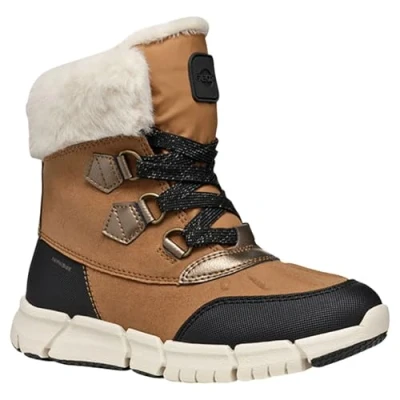 Abbildung von Geox Flexyper GIRL ABX Snowboot/Winterstiefel für Kinder, Größe: 36, Whisky/black Schuhe