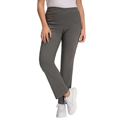 Abbildung von Ulla Popken Damen Bengalinhose Hosen, Grey Taupe, 40W / 30L EU