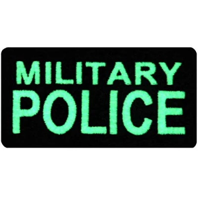 Abbildung von Taktisch Militär Polizei Moral Flicken Bestickter Glühen Im Dunklen Aufnäher mit Haken und Flauschbänder