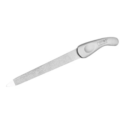 Abbildung von REMOS Nagelfeile Saphir mit ergonomischem Griff aus rostfreiem Edelstahl 13 cm