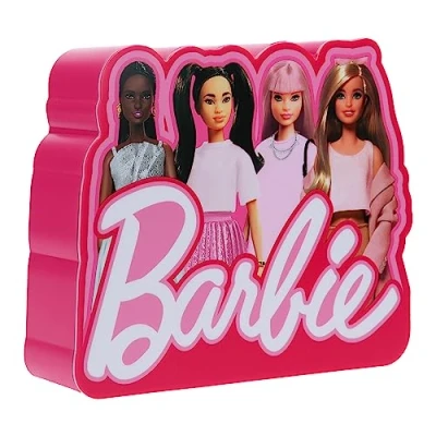 Abbildung von Paladone Barbie Box Licht Offiziell lizenziert, Dekoriere Dein Zimmer mit Charakteren Batteriebetrieben, Nachtlicht &amp; Geschenk für Mädchen, 16 cm (6&quot;) hoch