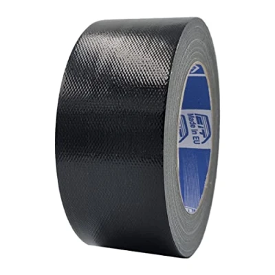 Abbildung von ACIT Super 50 mm x 25 M, verstärktes Gewebeband, Duct Tape, amerikanisches Gewebeband: Reparaturen, Befestigung und Verpackung mit hoher Dichtheit (Schwarz)