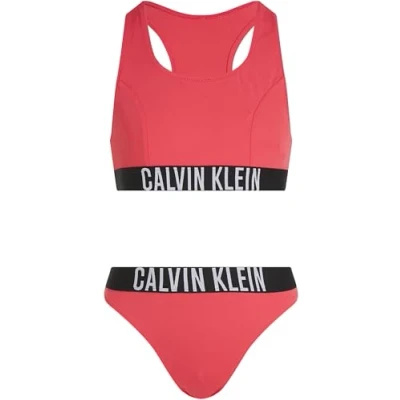 Abbildung von Calvin Klein Swimwear Bikini für Kinder, Größe: 128 140, Deep crimson fruit