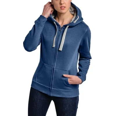 Abbildung von HRM Damen Jacket F hoodie, Denim, 3XL EU