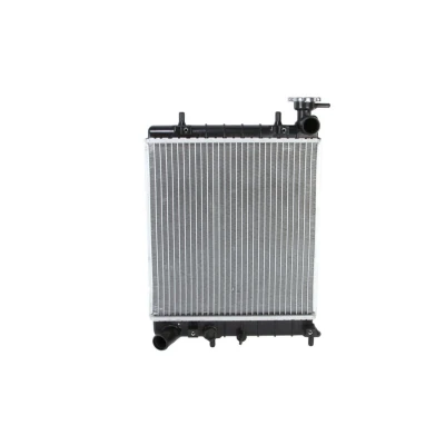Abbildung von NISSENS 67022 Kühler, Motorkühlung Aluminium 335 323 18 Kühlrippen gelötet