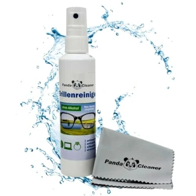 Abbildung von PandaCleaner Brillenreiniger 100ml Sprühflasche ohne Alkohol antibeschlag streifenfrei Auch für Displays, Monitore, Visiere u.v.m. geeignet (100ml Spray)