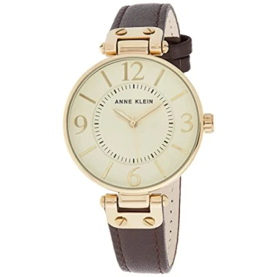 Abbildung von Anne Klein Damenuhr mit Lederarmband