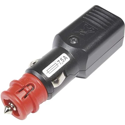 Abbildung von ProCar Universalstecker Ng 7,5A mit geführter Zugentlastung, Sicherung Strombelastung max=7.5A