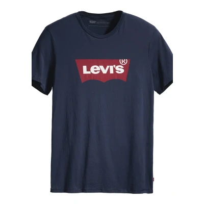 Abbildung von Levi&#039;s Herren Graphic Set In Neck T Shirt, Batwing Logo, Dress Blues, XL