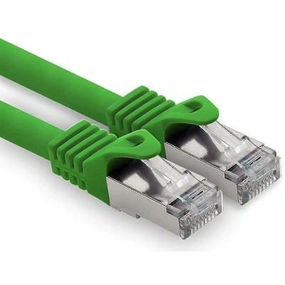 Abbildung von freiwerk 10m grün 1 Stück CAT.7 Netzwerkkabel Lan Ethernet Patch Kabel s FTP LSZH PIMF 10GB RJ45 Stecker Cat6a