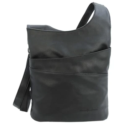 Abbildung von JENNIFER JONES Damen Umhängetasche mit Reißverschluss Handtasche in 2 Größen Crossbody Bag
