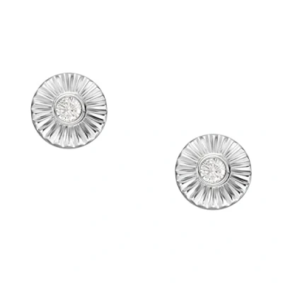 Abbildung von Fossil Ohrringe Für Frauen Sterling Silber, Länge: 6.1mm, Breite: 6.1mm Silber Ohrringe, JFS00617040