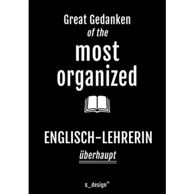 Abbildung von Notizbuch für Englisch Lehrer / Lehrerin: Originelle Geschenk Idee [120 Seiten liniertes DIN A4 blanko Papier]