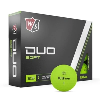 Abbildung von Wilson Staff Golfbälle, Duo Soft, Zweiteiliger Golfball, 12 Bälle, Grün