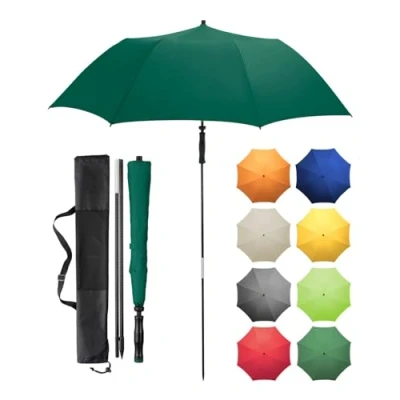 Abbildung von FARE Angler Sonnenschirm Travelmate Camper mit UV Schutz 50+ für Jagd Angeln Koffer Camping Reise Strand (Dunkelgrün)