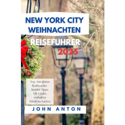 Abbildung von New York City WEIHNACHTS REISEFÜHRER: Genießen Sie festliche Erlebnisse, sehenswerte Sehenswürdigkeiten und Insidertipps zum Weihnachtszauber in 20242025 (Vollfarbe)