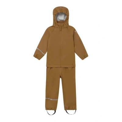 Abbildung von Celavi Rainwear SET Recycle Regenjacke / wasserabweisende Jacke für Kinder, Größe: 98, Rubber
