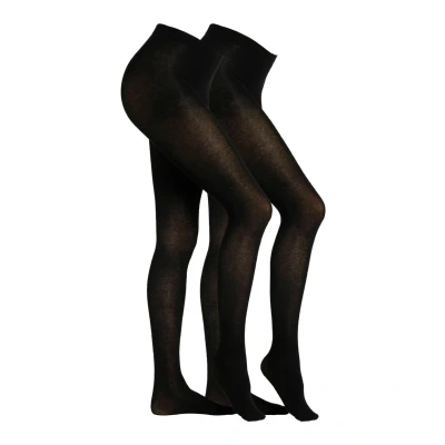 Abbildung von camano 2ER PACK Strumpfhose, Damen, Größe: L/XL, Black