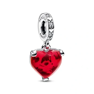 Abbildung von Pandora Disney Damen Charm Rot/Silber 792522C01