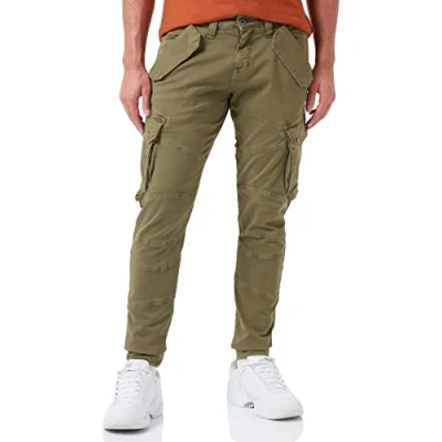 Abbildung von Alpha Industries Combat Cargohose, Herren, Größe: 34, Dark olive