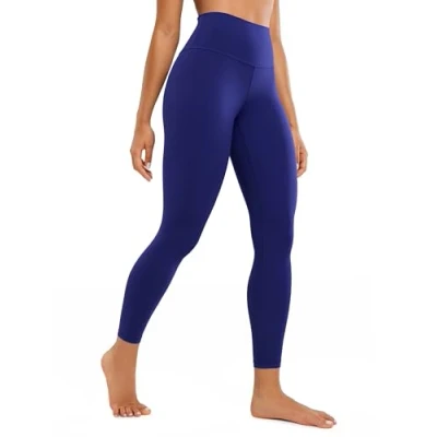 Abbildung von CRZ Yoga Butterluxe Damen High Waist Sport Leggings Blickdicht Leggins Sporthose Workout Gym Yogahose 64cm Rittersporn Blau 40