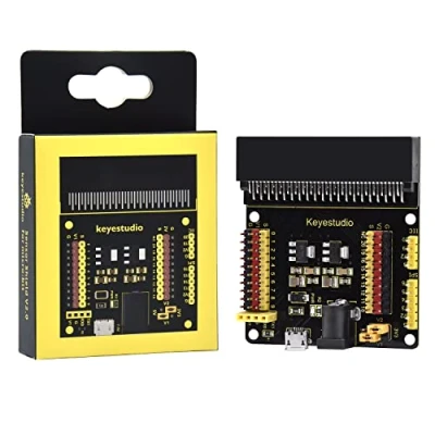 Abbildung von KEYESTUDIO BBC Micro:bit Breakout Adapter Sensor Shield für Micro bit V1, V2 DIY Programmierprojekt Starter Kit